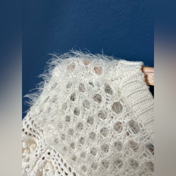 Banana Republic white mixed knitting sweater - Picture 3 of 5